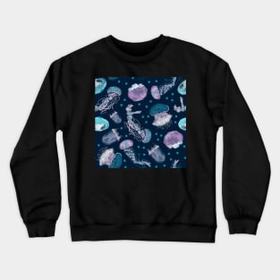 Jellyfish and Polka Dots Crewneck Sweatshirt